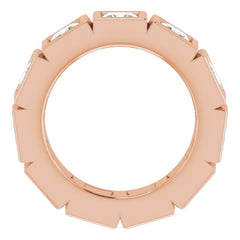 10K Rose Gold 4 3/8 CTW Lab-Grown Diamond Eternity Band Size 6.5