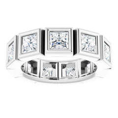 10K White Gold 4 3/8 CTW Lab-Grown Diamond Eternity Band Size 7.25