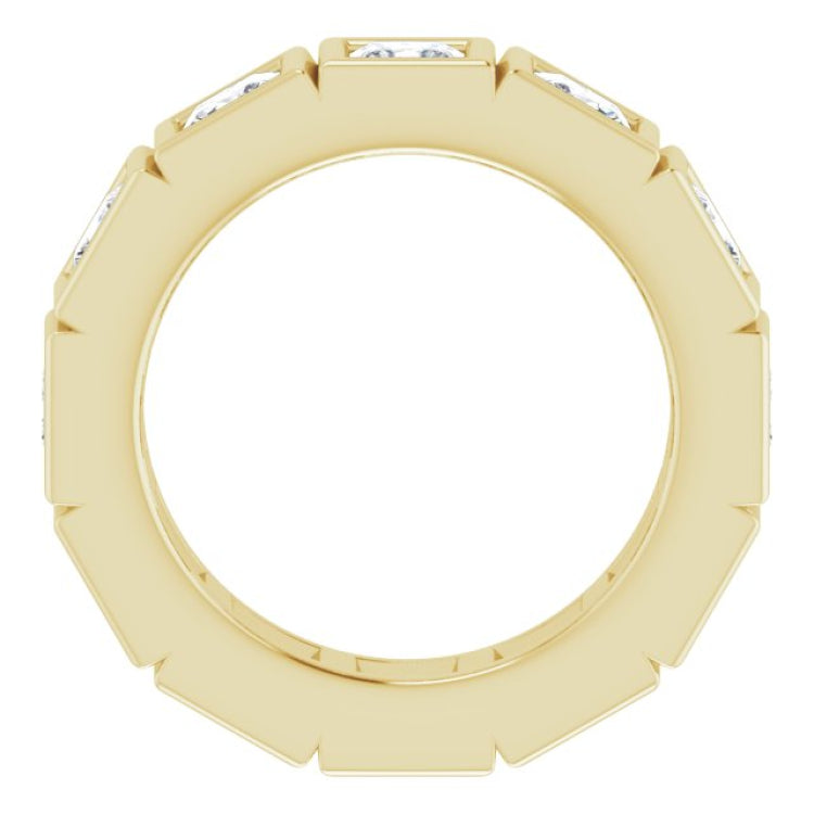 10K Yellow Gold 4 3/4 CTW Lab-Grown Diamond Eternity Band Size 8