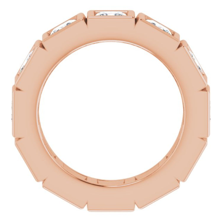 10K Rose Gold 4 3/4 CTW Lab-Grown Diamond Eternity Band Size 8.25