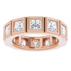 10K Rose Gold 4 3/4 CTW Lab-Grown Diamond Eternity Band Size 8.25