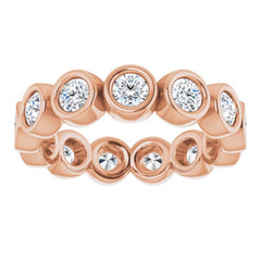 10K Rose Gold 1 1/3 CTW Lab-Grown Diamond Eternity Band Size 5.75