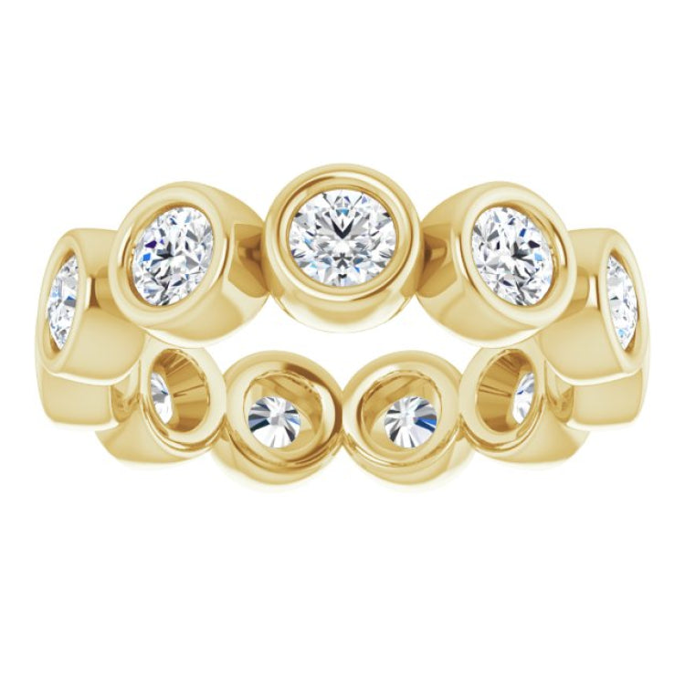 10K Yellow Gold 1 1/2 CTW Lab-Grown Diamond Eternity Band Size 5.25