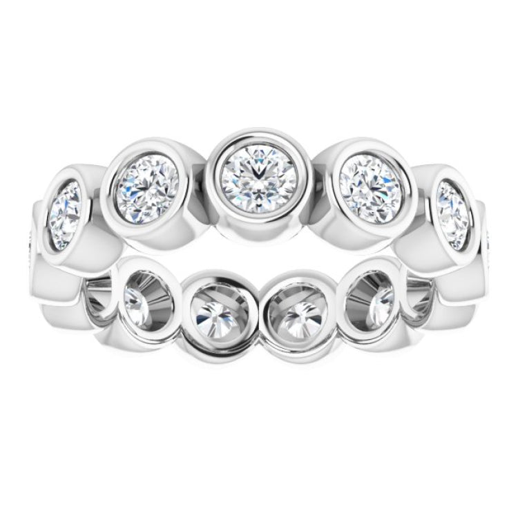 10K White Gold 1 7/8 CTW Lab-Grown Diamond Eternity Band Size 7.5