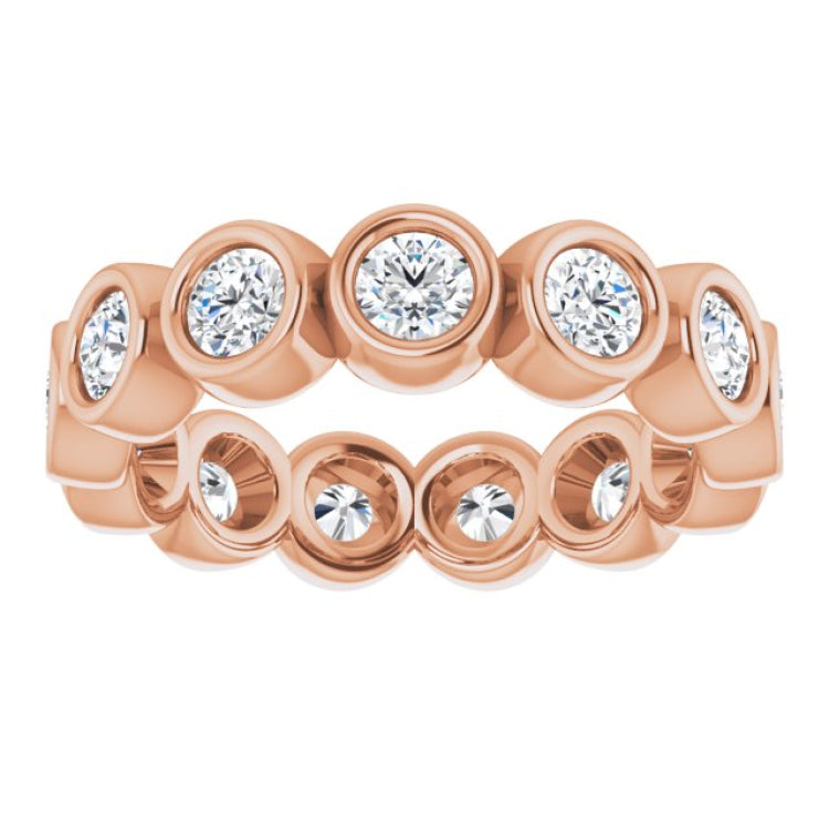 10K Rose Gold 1 7/8 CTW Lab-Grown Diamond Eternity Band Size 7.75