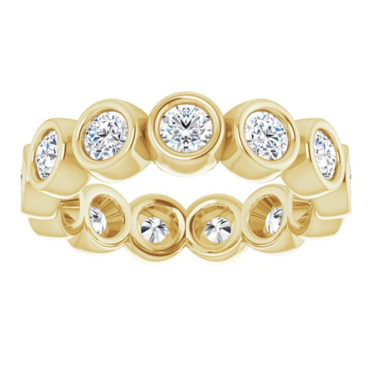 10K Yellow Gold 1 7/8 CTW Lab-Grown Diamond Eternity Band Size 7.75