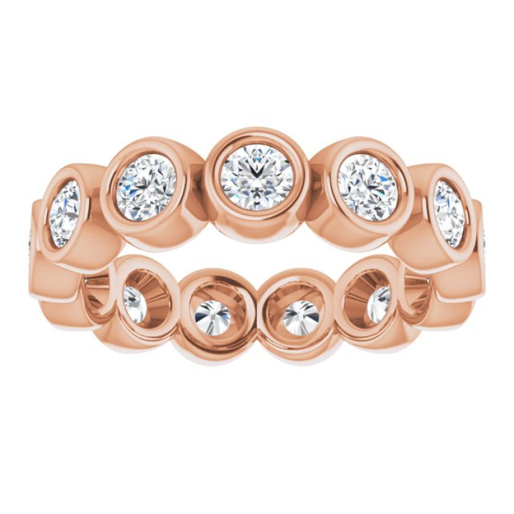 10K Rose Gold 1 7/8 CTW Lab-Grown Diamond Eternity Band Size 8