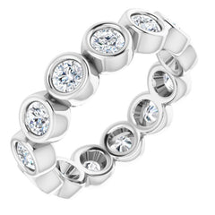 10K White Gold 1 7/8 CTW Lab-Grown Diamond Eternity Band Size 8