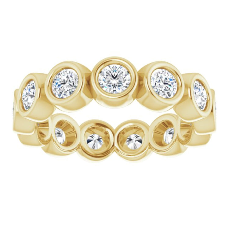 10K Yellow Gold 1 7/8 CTW Lab-Grown Diamond Eternity Band Size 8