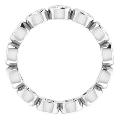 10K White Gold 1 7/8 CTW Lab-Grown Diamond Eternity Band Size 8.25