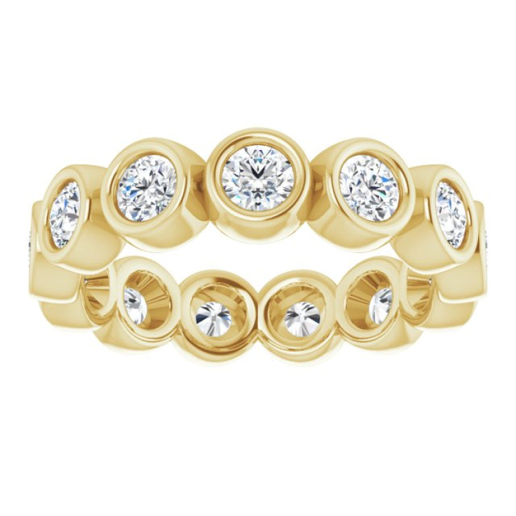 10K Yellow Gold 1 7/8 CTW Lab-Grown Diamond Eternity Band Size 8.25