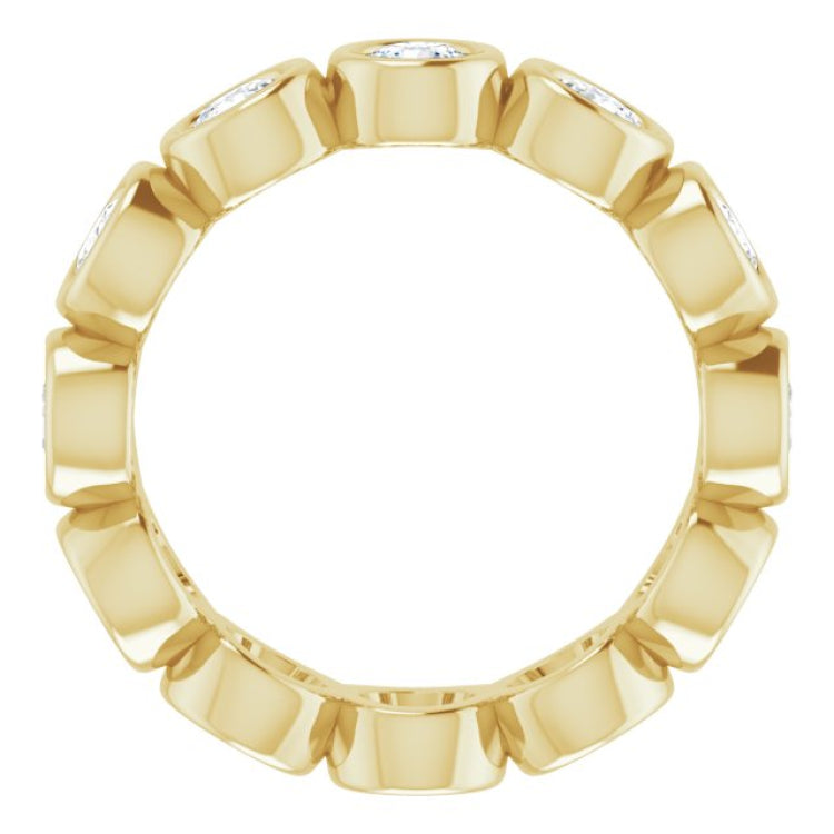 10K Yellow Gold 1 3/4 CTW Lab-Grown Diamond Eternity Band Size 6