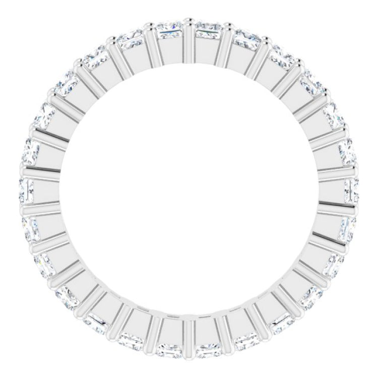 10K White Gold 1 1/6 CTW Natural Diamond Eternity Band Size 4