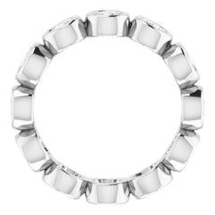 10K White Gold 2 1/3 CTW Lab-Grown Diamond Eternity Band Size 8.5