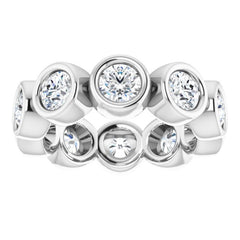 10K White Gold 2 1/3 CTW Lab-Grown Diamond Eternity Band Size 5.5