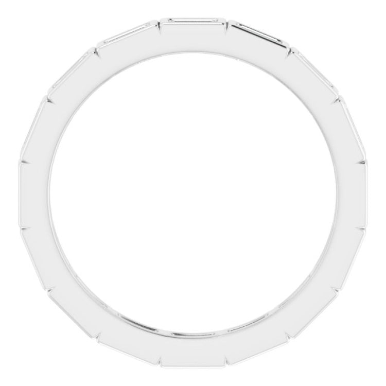 10K White Gold 1/3 CTW Lab-Grown Diamond Eternity Band Size 4.5