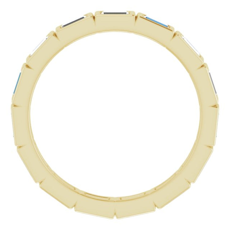 10K Yellow Gold 1/2 CTW Lab-Grown Diamond Eternity Band Size 4.25