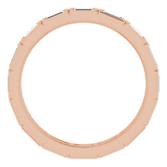 10K Rose Gold 1/2 CTW Lab-Grown Diamond Eternity Band Size 4.75