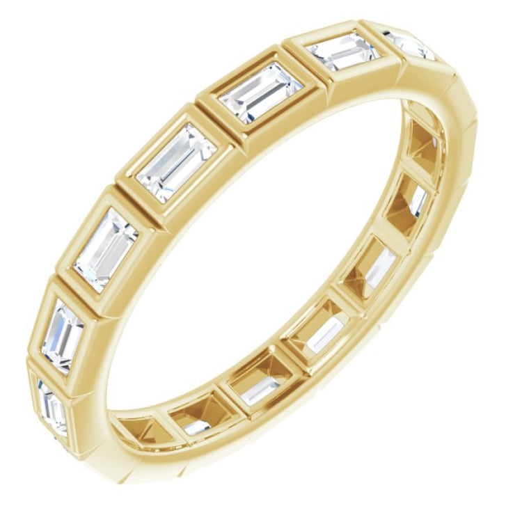 10K Yellow Gold 1/2 CTW Lab-Grown Diamond Eternity Band Size 5.25