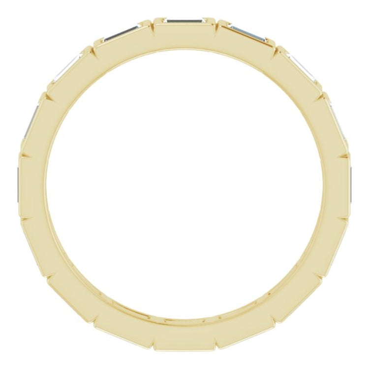 10K Yellow Gold 1/2 CTW Lab-Grown Diamond Eternity Band Size 5.25