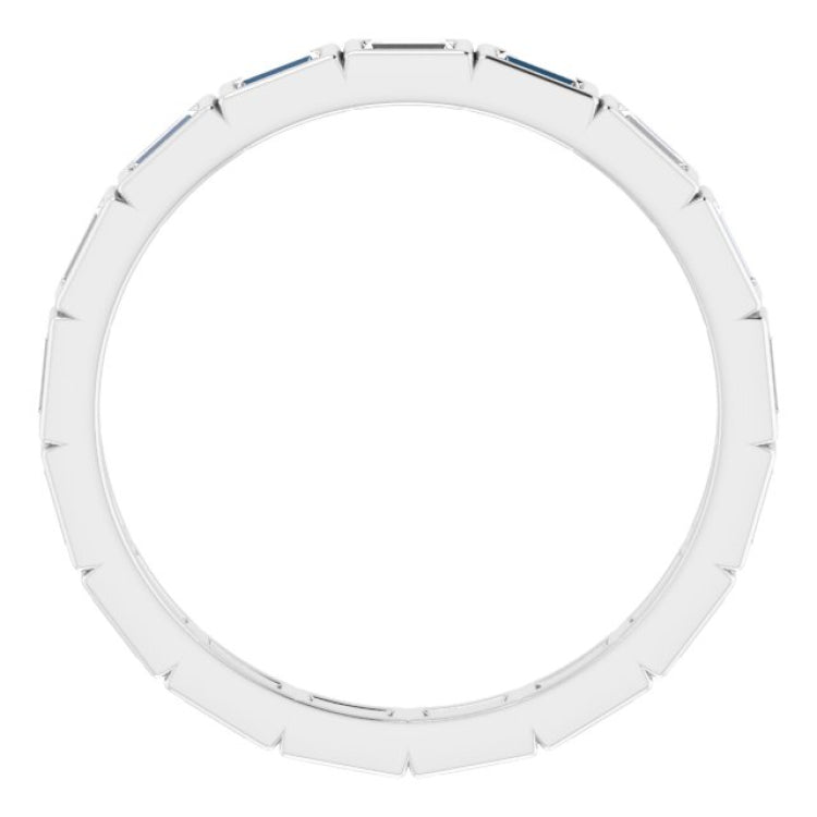 10K White Gold 1/2 CTW Lab-Grown Diamond Eternity Band Size 6.75