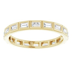 10K Yellow Gold 1/2 CTW Lab-Grown Diamond Eternity Band Size 7.25