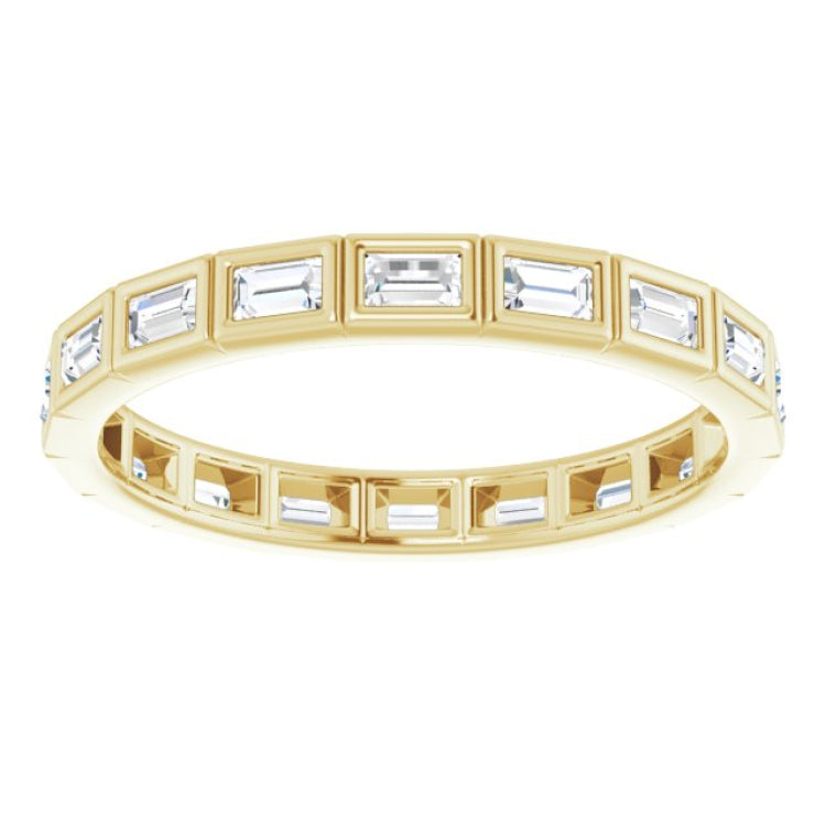 10K Yellow Gold 1/2 CTW Lab-Grown Diamond Eternity Band Size 7.5