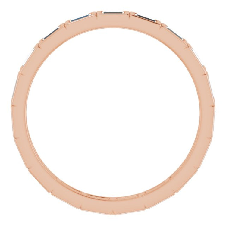 10K Rose Gold 5/8 CTW Lab-Grown Diamond Eternity Band Size 8.75