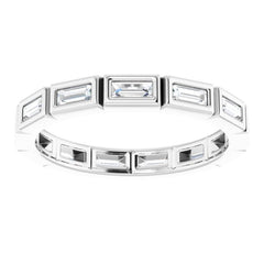 10K White Gold 3/8 CTW Lab-Grown Diamond Eternity Band Size 4.75