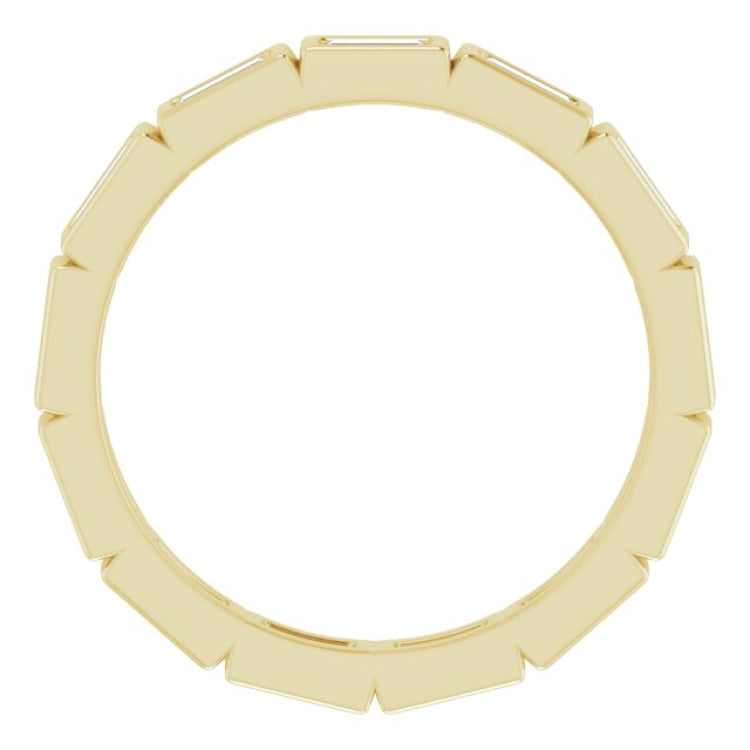 10K Yellow Gold 3/8 CTW Lab-Grown Diamond Eternity Band Size 4.75