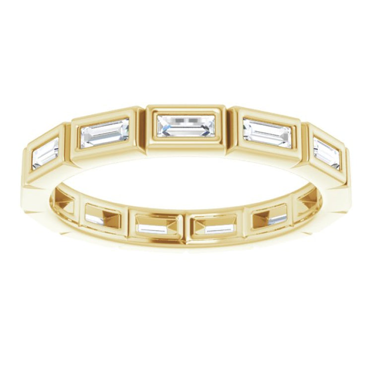10K Yellow Gold 3/8 CTW Lab-Grown Diamond Eternity Band Size 4.75