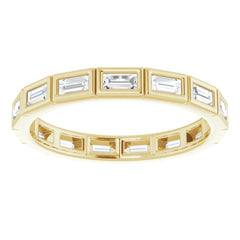 10K Yellow Gold 1/2 CTW Lab-Grown Diamond Eternity Band Size 7