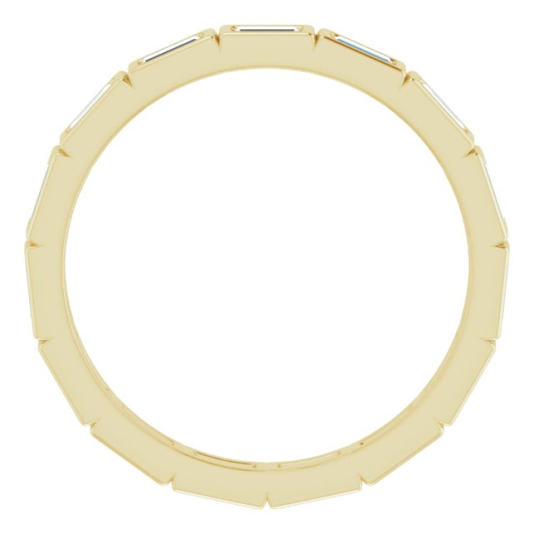 10K Yellow Gold 1/2 CTW Lab-Grown Diamond Eternity Band Size 7.5