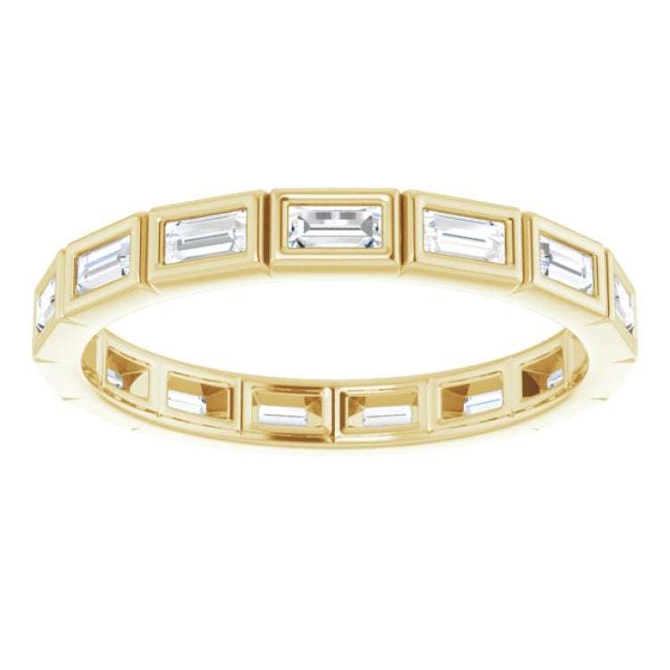 10K Yellow Gold 1/2 CTW Lab-Grown Diamond Eternity Band Size 7.5