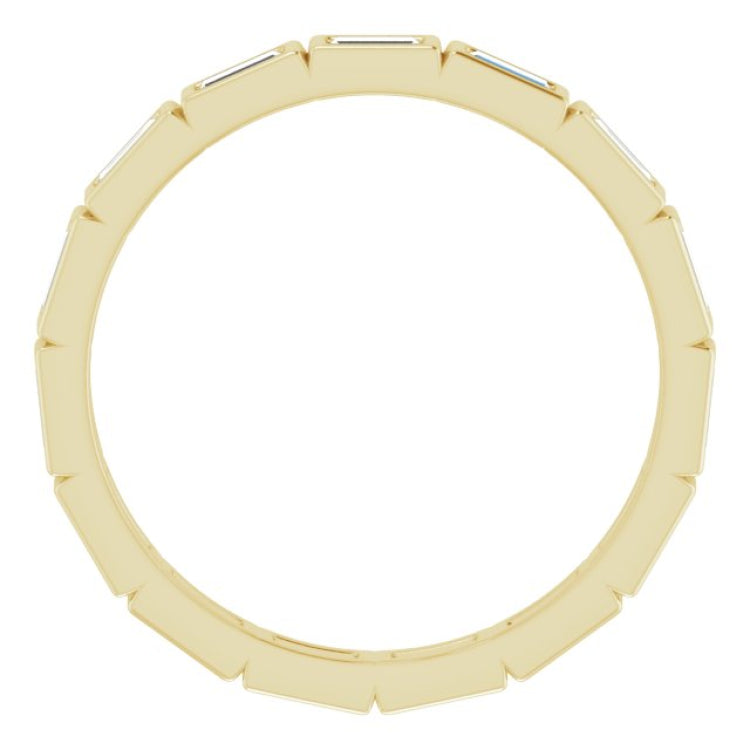 10K Yellow Gold 1/2 CTW Lab-Grown Diamond Eternity Band Size 8