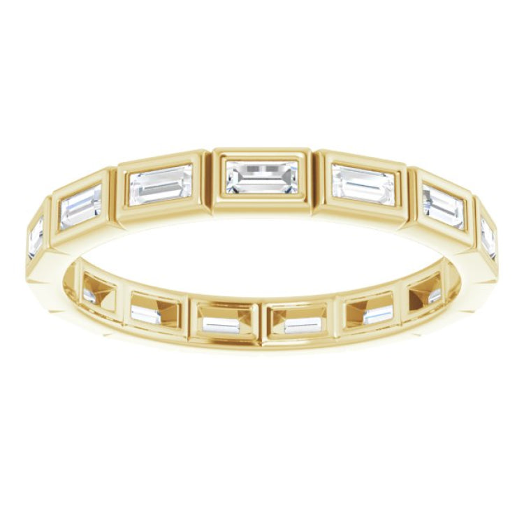 10K Yellow Gold 1/2 CTW Lab-Grown Diamond Eternity Band Size 8