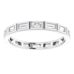 10K White Gold 5/8 CTW Lab-Grown Diamond Eternity Band Size 9