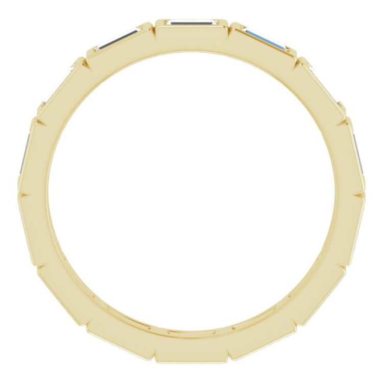 10K Yellow Gold 7/8 CTW Lab-Grown Diamond Eternity Band Size 6