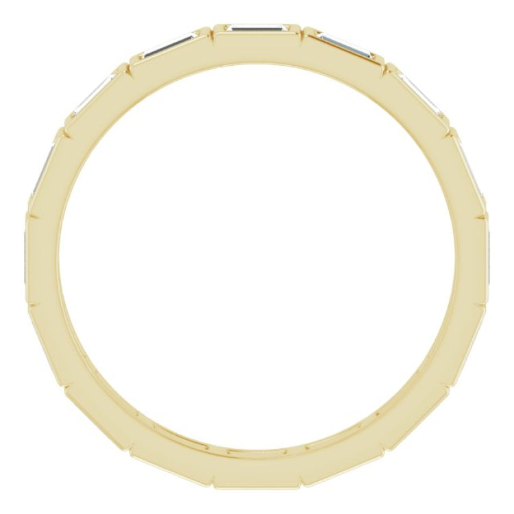 10K Yellow Gold 9/10 CTW Lab-Grown Diamond Eternity Band Size 8.75