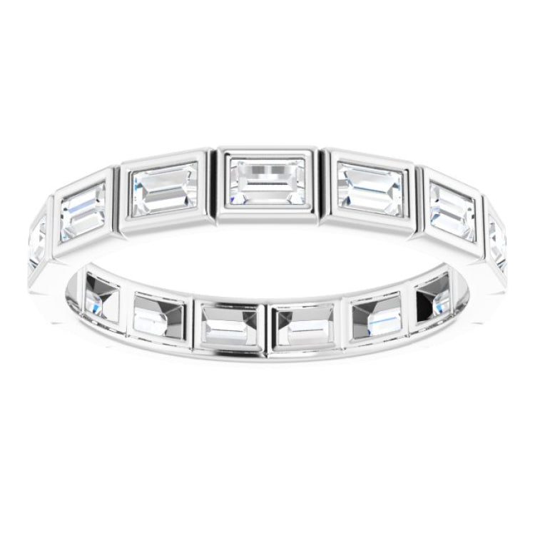 10K White Gold 1 1/4 CTW Lab-Grown Diamond Eternity Band Size 7.75