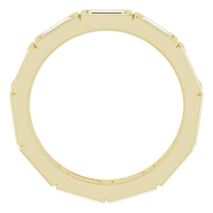 10K Yellow Gold 1 1/6 CTW Lab-Grown Diamond Eternity Band Size 4.25