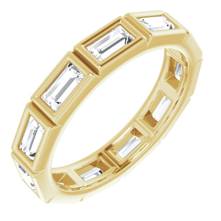 10K Yellow Gold 1 1/6 CTW Lab-Grown Diamond Eternity Band Size 5