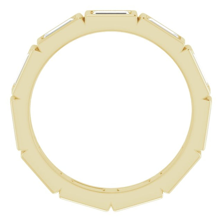 10K Yellow Gold 1 1/6 CTW Lab-Grown Diamond Eternity Band Size 5