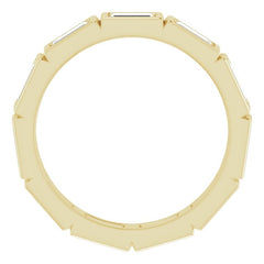 10K Yellow Gold 1 1/6 CTW Lab-Grown Diamond Eternity Band Size 5