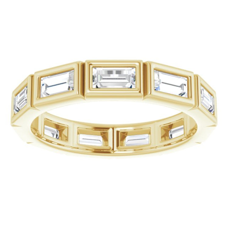 10K Yellow Gold 1 1/6 CTW Lab-Grown Diamond Eternity Band Size 5