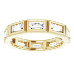 10K Yellow Gold 9/10 CTW Lab-Grown Diamond Eternity Band Size 4