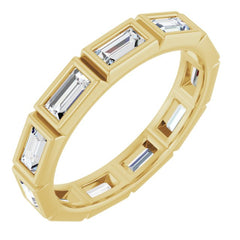 10K Yellow Gold 1 1/6 CTW Lab-Grown Diamond Eternity Band Size 7