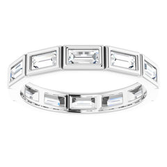 10K White Gold 1 1/4 CTW Lab-Grown Diamond Eternity Band Size 8