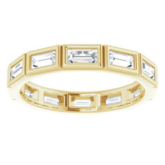 10K Yellow Gold 1 1/4 CTW Lab-Grown Diamond Eternity Band Size 8