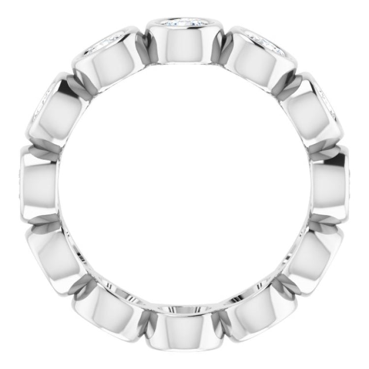 10K White Gold 2 3/4 CTW Lab-Grown Diamond Eternity Band Size 9